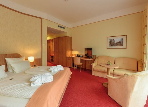 Hotel am Vitalpark - Wohnbeispiel Doppelzimmer Komfort (Zimmercodierungen DF3, DC2, XB2 & XB4)