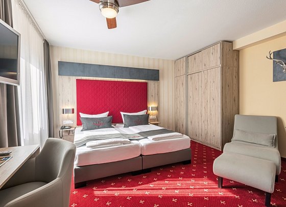 AKZENT Aktiv & Vital Hotel Thüringen - Wohnbeispiel Doppelzimmer Deluxe (Zimmercodierungen ED1, DD1, XB7, XB8 & XB9)