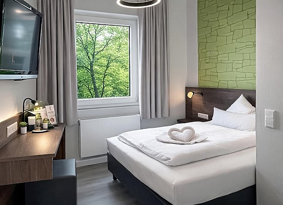 Berghotel Oberhof - Wohnbeispiel Einzelzimmer (Zimmercodierung EB1)
