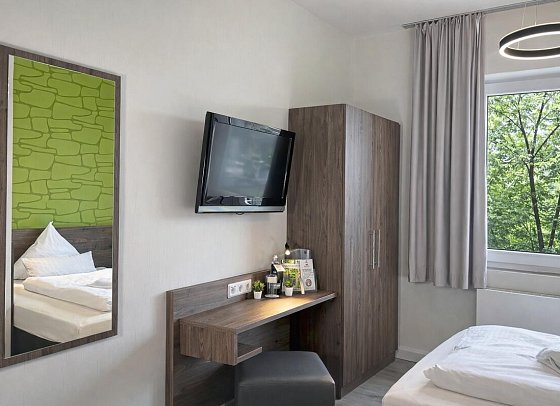 Berghotel Oberhof - Wohnbeispiel Einzelzimmer (Zimmercodierung EB1)