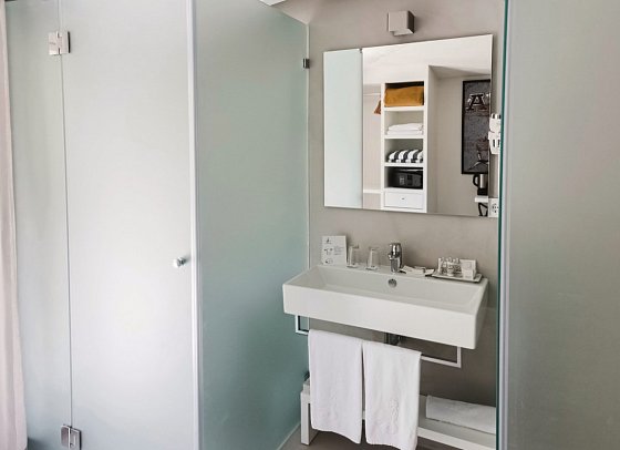 Costa d'Oiro Ambiance Village - Beispiel Bad Doppelzimmer Deluxe (Zimmercodierung DD1)