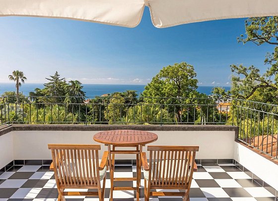 Quinta Jardins do Lago - Beispiel Balkon Juniorsuite (Zimmercodierung JB1)
