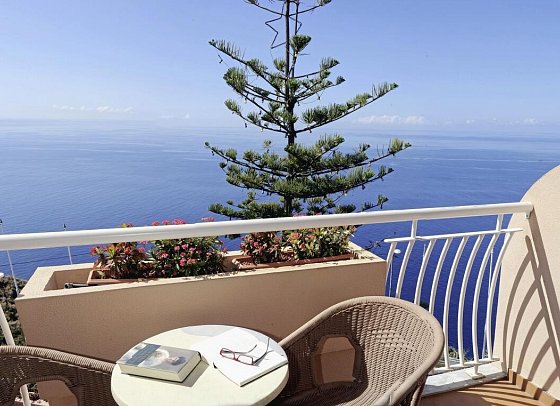 Ocean Gardens - Beispiel Balkon Doppelzimmer Meerblick (Zimmercodierung DBM)