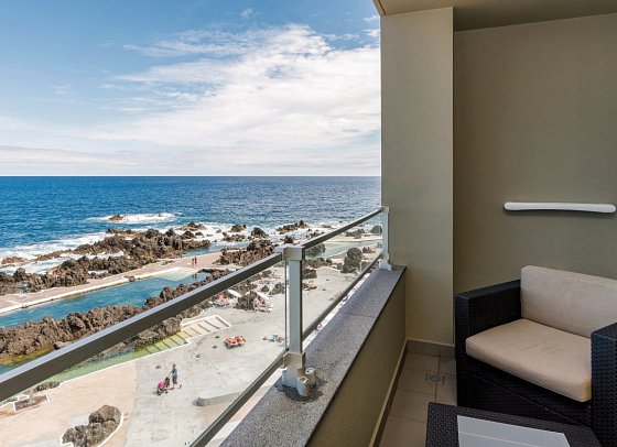 Aqua Natura Madeira - Beispiel Balkon Doppelzimmer Meerblick (Zimmercodierung DBM)