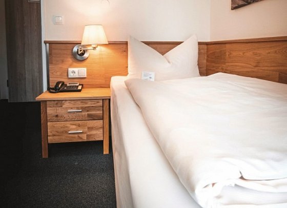 Hotel Gersfelder Hof - Wohnbeispiel Einzelzimmer (Zimmercodierung EB1)