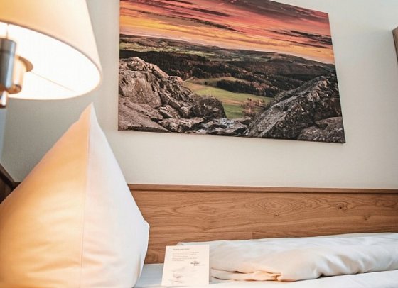 Hotel Gersfelder Hof - Wohnbeispiel Einzelzimmer (Zimmercodierung EB1)