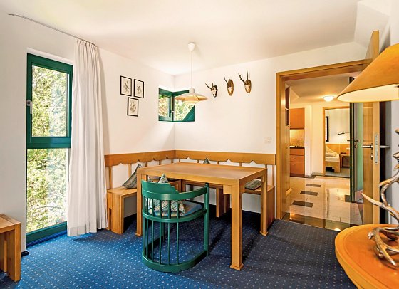 Hotel Gersfelder Hof - Wohnbeispiel Appartement 1 Schlafzimmer Familie (Zimmercodierung AB1)