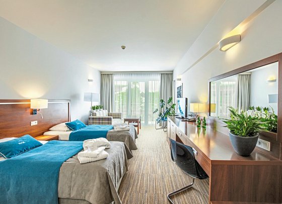 Ikar Plaza - Wohnbeispiel Doppelzimmer (Zimmercodierungen DP1, DB1, DB2 & DC1)
