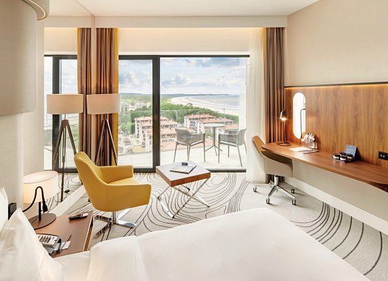 Radisson Blu Resort Swinoujscie - Wohnbeispiel Doppelzimmer Standard seitl. Meerblick (Zimmercodierungen DGN & DG2)
