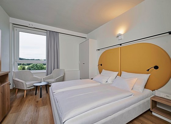 H2O Hotel-Therme-Resort - Wohnbeispiel Doppelzimmer zweiundmehrRaum (Zimmercodierungen DM1 & DM2)