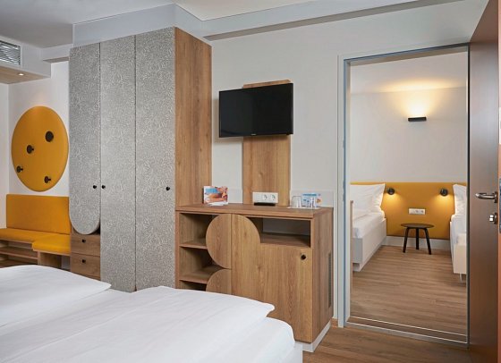 H2O Hotel-Therme-Resort - Wohnbeispiel Storchennest Familienzimmer (Zimmercodierungen FB3 & FB4)