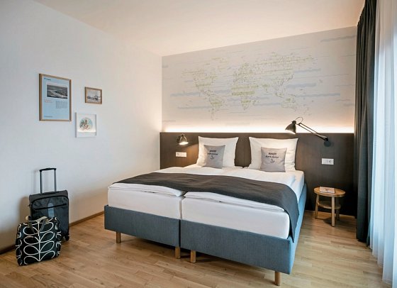 JUFA Hotel Hamburg HafenCity - Wohnbeispiel Doppelzimmer (Zimmercodierung DB1)