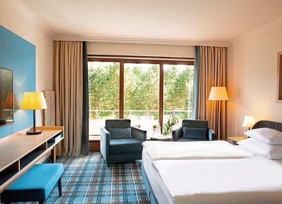 AALERNHÜS hotel & spa - Wohnbeispiel Doppelzimmer Gartenblick (Zimmercodierung DB2)