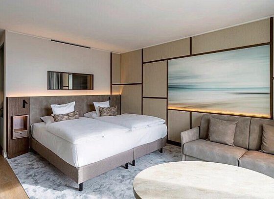 A-ROSA Sylt - Wohnbeispiel Doppelzimmer Deluxe Meerblick (Zimmercodierung DDM)