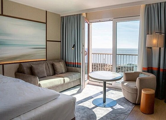 A-ROSA Sylt - Wohnbeispiel Doppelzimmer Deluxe Meerblick (Zimmercodierung DDM)