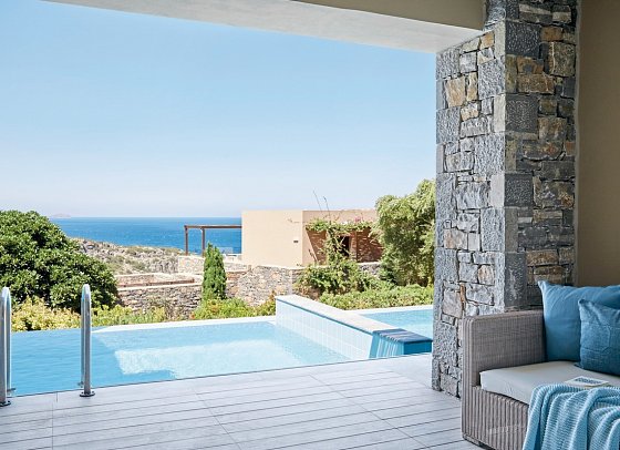 Daios Cove - Doppelzimmer Deluxe Meerblick Individual Pool (Zimmercodierung DD1)