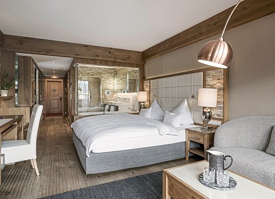 Alpenresort Schwarz - Wohnbeispiel Doppelzimmer Landgarten (Zimmercodierungen DB1 & DP3)