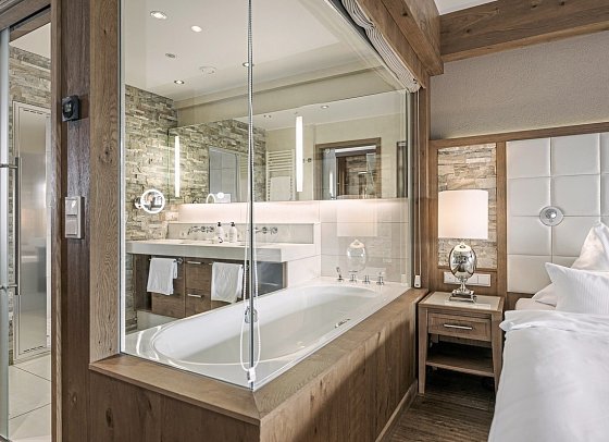 Alpenresort Schwarz - Wohnbeispiel Doppelzimmer Landgarten (Zimmercodierungen DB1 & DP3)