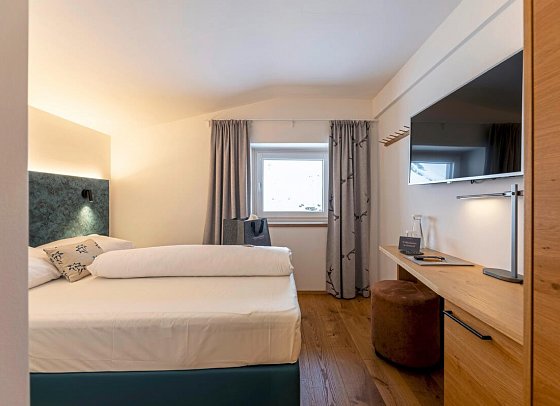 Das Unterrain Lifestyle Hotel - Wohnbeispiel Einzelzimmer (Zimmercodierung EB1)