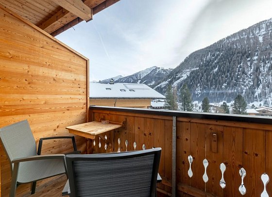 Das Unterrain Lifestyle Hotel - Beispiel Balkon Doppelzimmer Comfort (Zimmercodierung DF1)