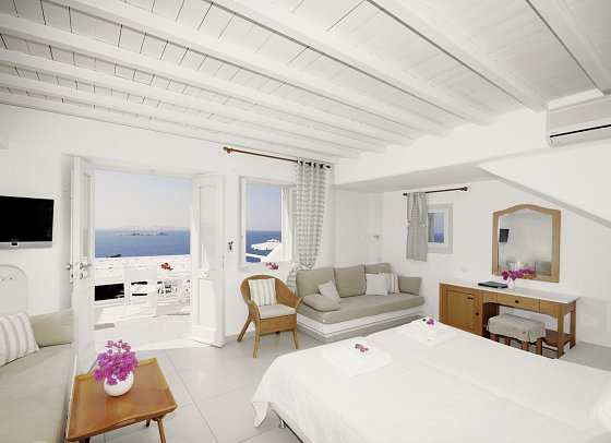 Mykonos View Hotel - Wohnbeispiel Doppelzimmer Standard Meerblick (Zimmercodierung DGM)