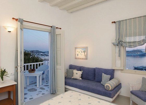 Mykonos View Hotel - Wohnbeispiel Doppelzimmer Standard Meerblick (Zimmercodierung DGM)