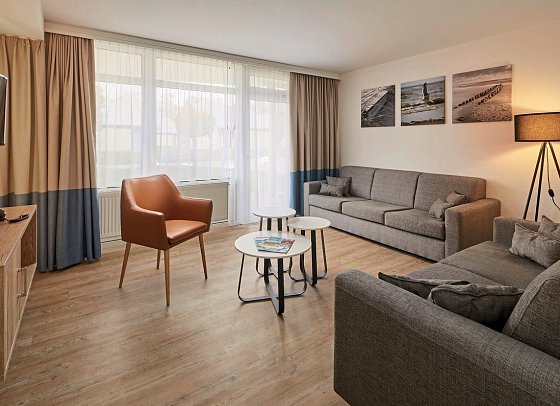 Ferien- und Freizeitpark Weissenhäuser Strand - Wohnbeispiel Gartenappartement 80 qm (Zimmercodierung PBG)