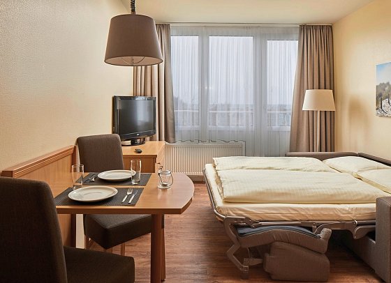 Ferien- und Freizeitpark Weissenhäuser Strand - Wohnbeispiel Studio am Park 20 qm (Zimmercodierungen SX1 & SX2)
