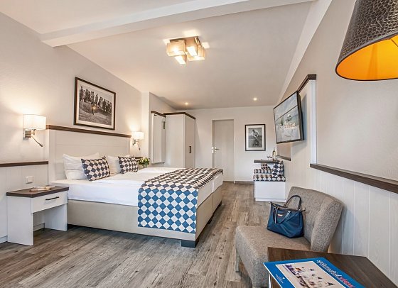 Strandgrün Golf- & Spa Resort - Wohnbeispiel Doppelzimmer Komfort (Zimmercodierungen DF1, D1E, D2E & D3E)