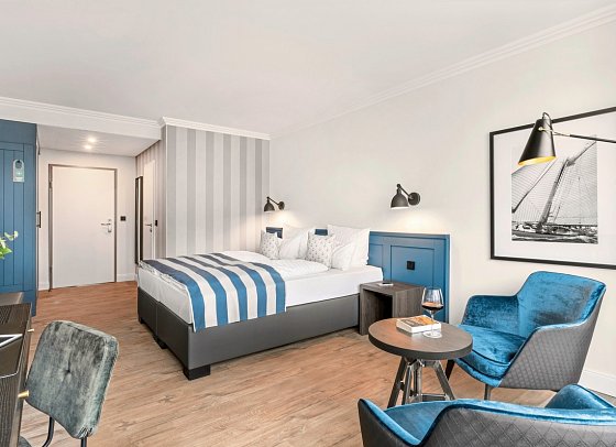 Hotel Yachtclub - Wohnbeispiel Doppelzimmer Superior (Zimmercodierung DS1)