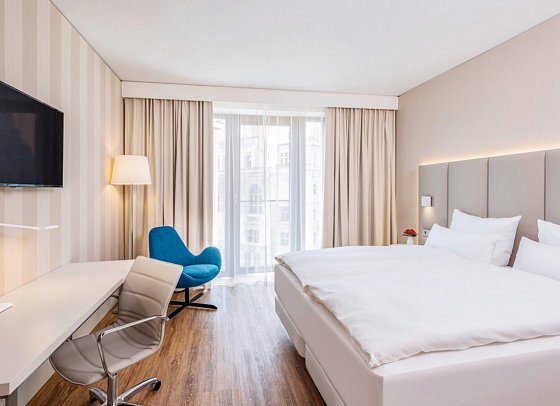 NH Leipzig Zentrum - Wohnbeispiel Doppelzimmer Standard (Zimmercodierung DG3)