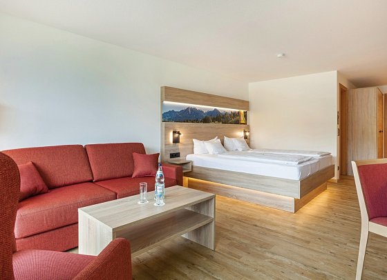 Ringhotel Nebelhornblick - Wohnbeispiel Doppelzimmer Komfort Panoramablick (Zimmercodierung DF1)