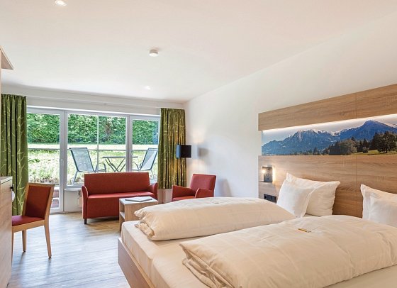 Ringhotel Nebelhornblick - Wohnbeispiel Doppelzimmer Standard (Zimmercodierungen DG1 & DC2)