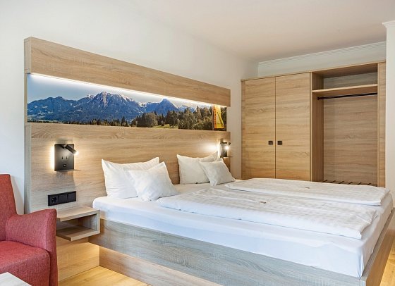 Ringhotel Nebelhornblick - Wohnbeispiel Doppelzimmer Standard (Zimmercodierungen DG1 & DC2)