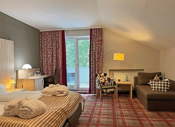 Ringhotel Sonneck - Wohnbeispiel Doppelzimmer Balkon (Zimmercodierung DB2)