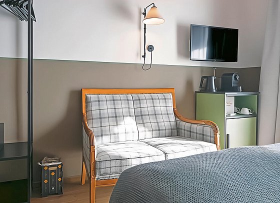 HENRI Hotel Garmisch-Partenkirchen - Wohnbeispiel Doppelzimmer Kabinett (Zimmercodierung K)