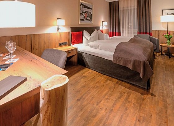 Hotel Bavaria - Wohnbeispiel Doppelzimmer Standard ohne Balkon (Zimmercodierung DG1)
