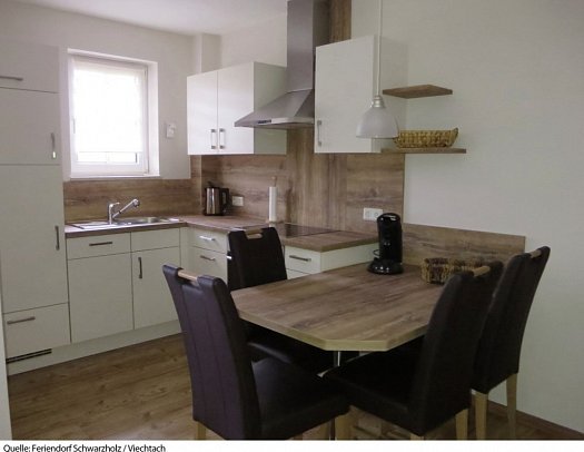Feriendorf Schwarzholz - Wohnbeispiel Appartement Typ C (Zimmercodierung OB1)