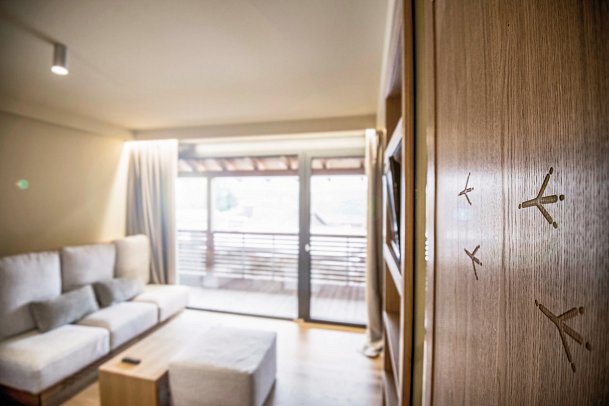 ULRICHSHOF Nature • Family • Design - Wohnbeispiel Suite Midi (Zimmercodierungen WB1 & WB2)