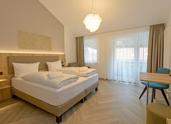BERGlässig Hotel Bodenmais - Wohnbeispiel Doppelzimmer Deluxe (Zimmercodierung DD3)