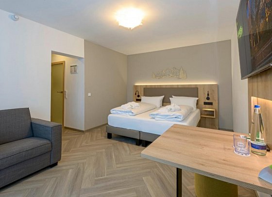 BERGlässig Hotel Bodenmais - Wohnbeispiel Doppelzimmer Deluxe (Zimmercodierung DD3)
