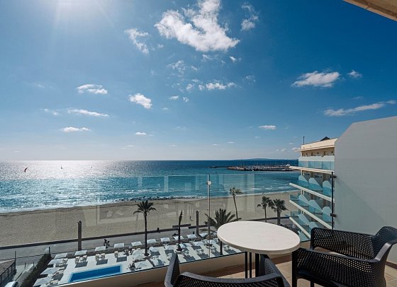 THB El Cid - Beispiel Balkon Doppelzimmer Superior Meerblick (Zimmercodierung DSM)