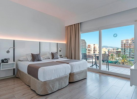 THB El Cid - Wohnbeispiel Doppelzimmer Superior seitl. Meerblick (Zimmercodierung DSN)