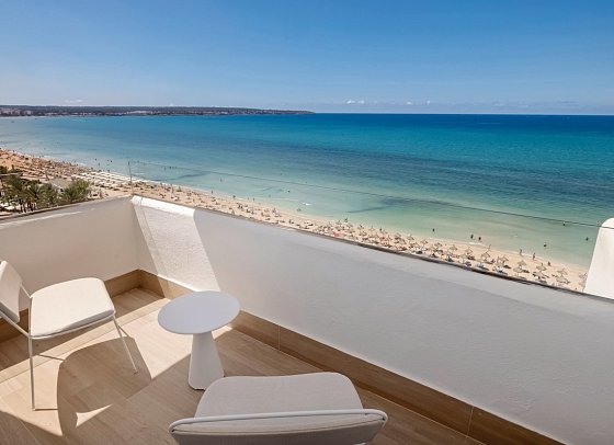 HM Gran Fiesta - Beispiel Balkon Doppelzimmer Meerblick (Zimmercodierung DBM)