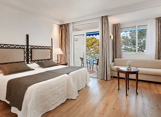 Hipotels Eurotel Punta Rotja - Wohnbeispiel Doppelzimmer Meerblick (Zimmercodierung DBM)