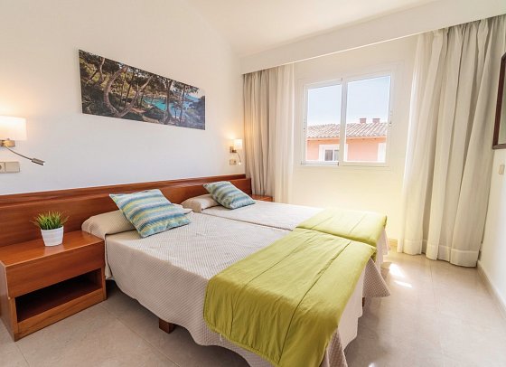 Ciudad Laurel - Wohnbeispiel Appartement 1 Schlafzimmer (Zimmercodierungen AB1 & ABG)
