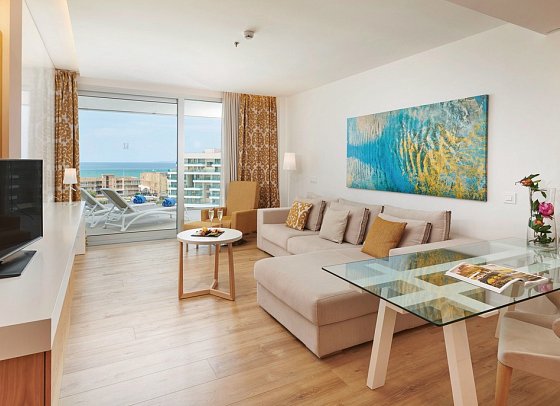 Hipotels Playa de Palma Palace - Wohnbeispiel Juniorsuite Meerblick (Zimmercodierung JBM)