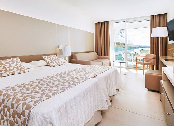 Hipotels Gran Playa de Palma - Wohnbeispiel Doppelzimmer Meerblick (Zimmercodierung DBM)