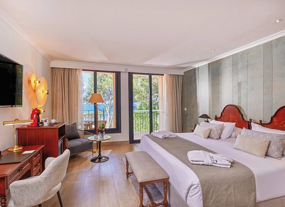 Secrets Mallorca Villamil Resort & Spa - Wohnbeispiel Doppelzimmer Deluxe frontaler Meerblick (Zimmercodierung DDM)