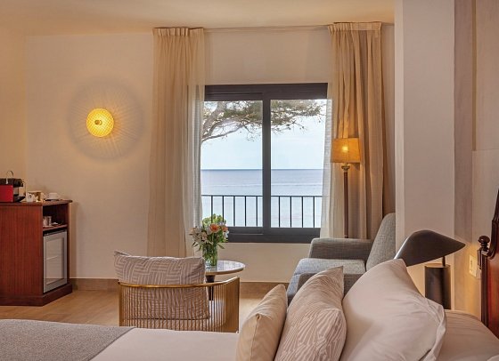 Secrets Mallorca Villamil Resort & Spa - Wohnbeispiel Doppelzimmer Deluxe frontaler Meerblick (Zimmercodierung DDM)